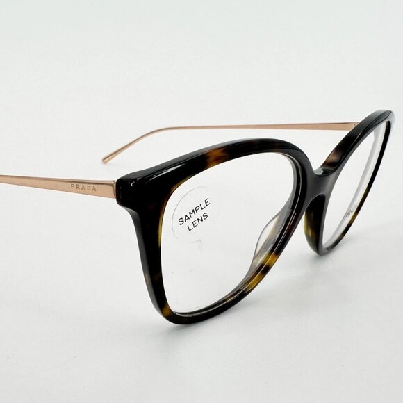 Prada VPR 11V 2AU-101 Eyeglasses – Tortoise Brown & Gold Frame 53-17-140 - Picture 1 of 4